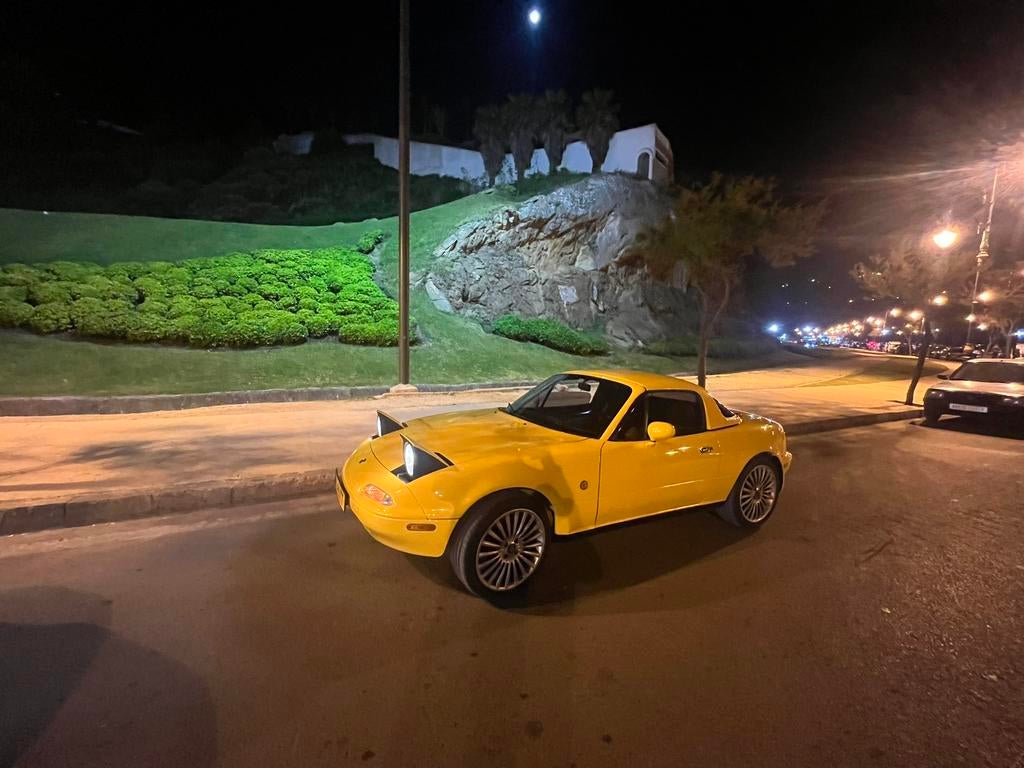 Mazda MX-5 1.6 I 1995, Auto's, Achterwielaandrijving, Zwart, Bedrijf, Handgeschakeld