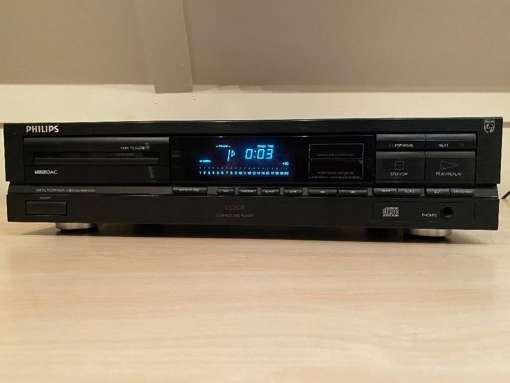 ✅ Philips CD604 - Compact Disc Player, Audio, Tv en Foto, Cd-spelers, Ophalen of Verzenden, Refurbished, Philips