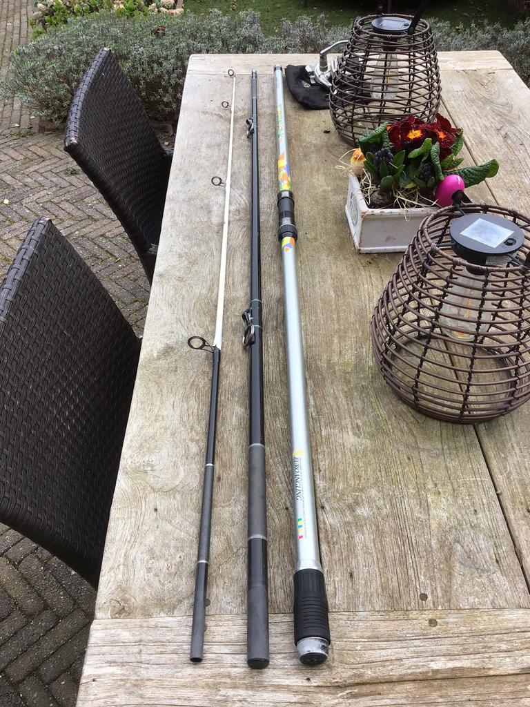 Zeehengel met molen, Watersport en Boten, Hengelsport | Zeevissen, Ophalen, Gebruikt, Molen