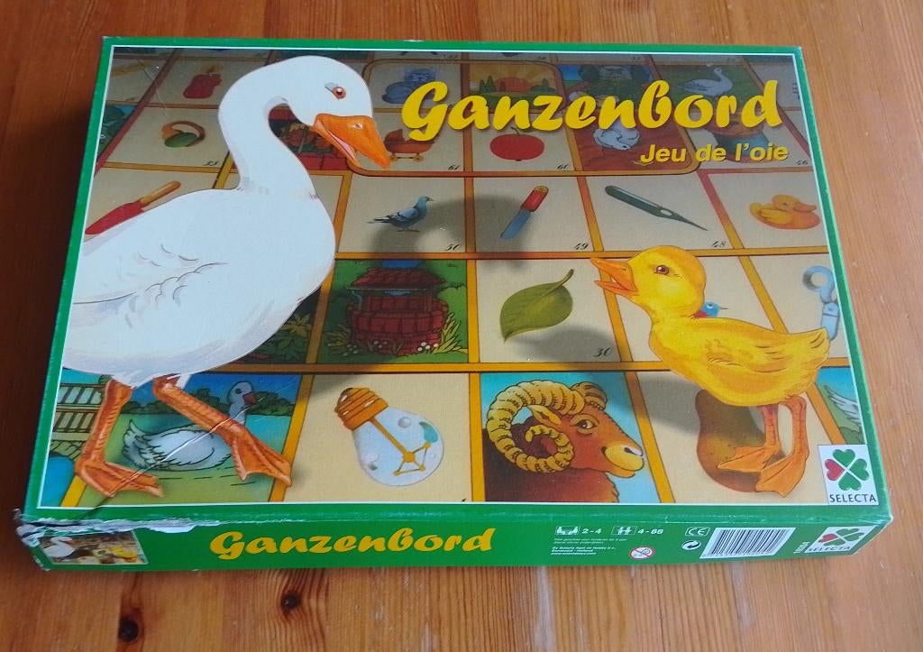 Kinderbordspel Ganzenbord, Ophalen of Verzenden, Gebruikt