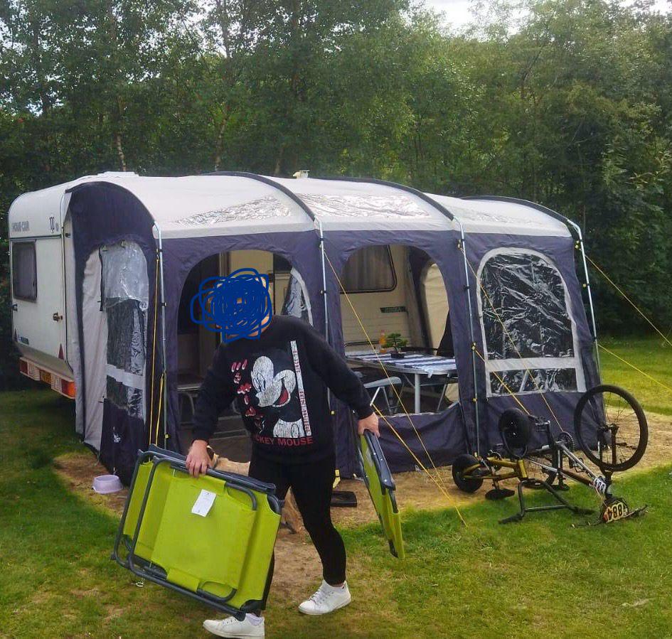 Voortent caravan Starcamp futura skylite 4000mm, Ophalen of Verzenden, Zo goed als nieuw