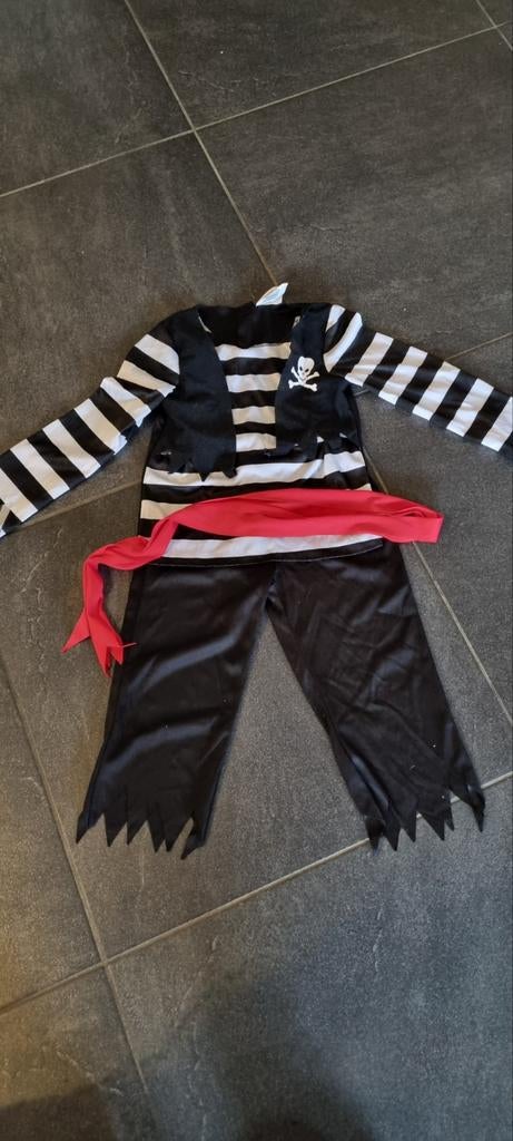 Stoer piratenpak voor kinderen 7-9 jaar, Ophalen of Verzenden, Zo goed als nieuw, 110 t/m 116, Jongen of Meisje