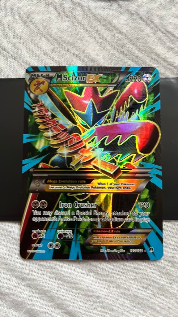 Mega scizor ex full art 120/122, Ophalen of Verzenden, Nieuw, Losse kaart, Foil