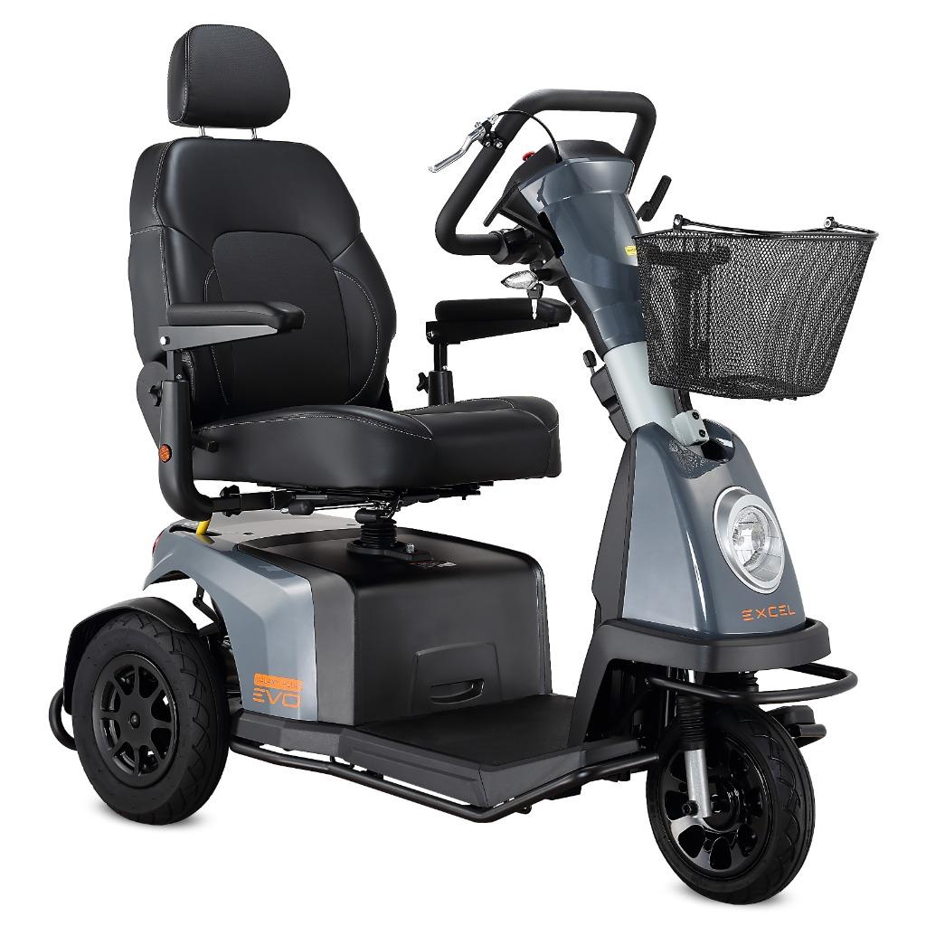 Excel scootmobiel Galaxy Plus EVO 3 comfort en stabiliteit, Excel, Ophalen of Verzenden, Zo goed als nieuw, 36 t/m 45 km
