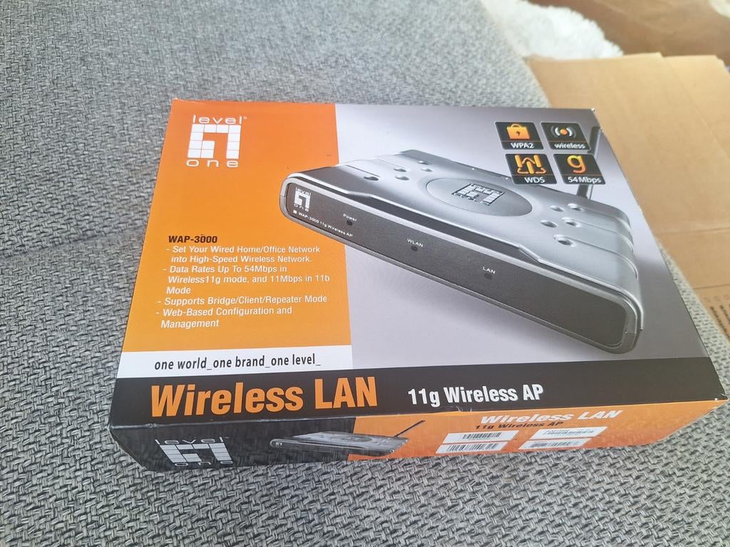 LevelOne WAP-3000 Wireless LAN 11g Wireless AP, Ophalen of Verzenden, Gebruikt, LevelOne