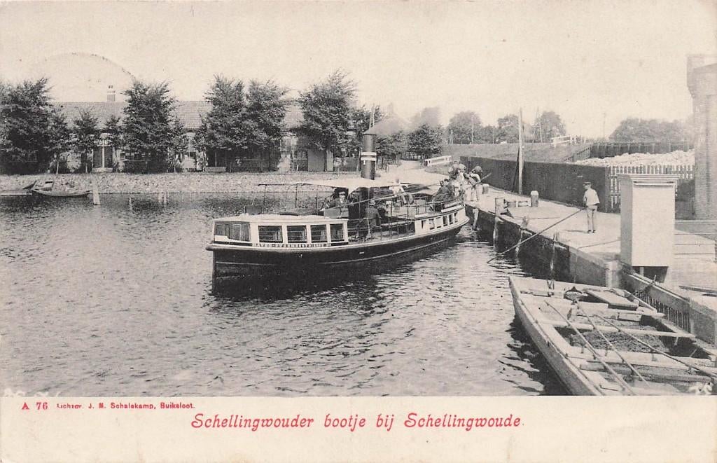 JN278 Schellingwoude Bootje Amsterdam 1918, Verzamelen, Verzenden, Voor 1920, Gelopen, Noord-Brabant