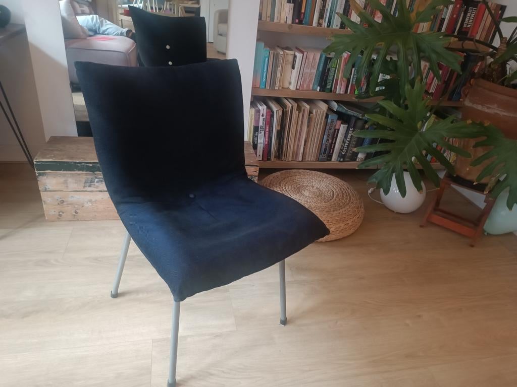Ligne Roset design stoel met afneembare hoes, Gebruikt, Zwart, Design, Ophalen of Verzenden