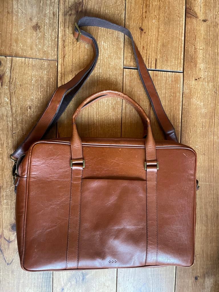 Royal republic, Bruine Leren executive tas, 40 tot 60 cm, Gebruikt, 20 tot 30 cm, Bruin