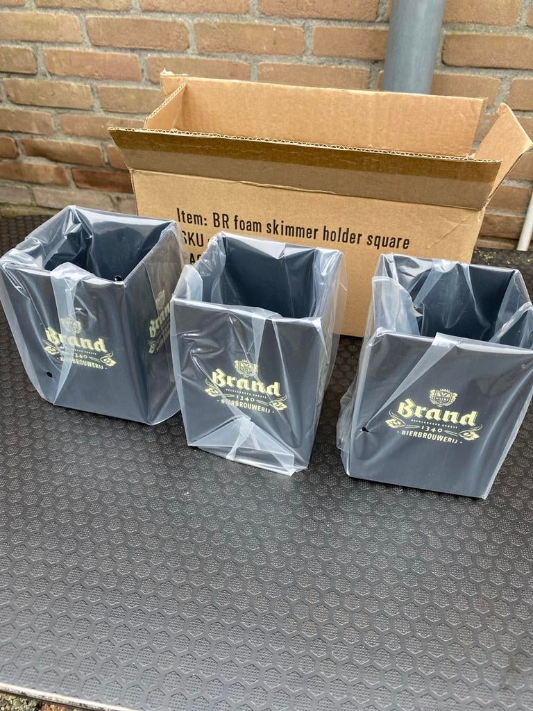 Brand Bier Afschuimerhouders - Nieuw!, Ophalen, Zo goed als nieuw, Overige typen, Brand