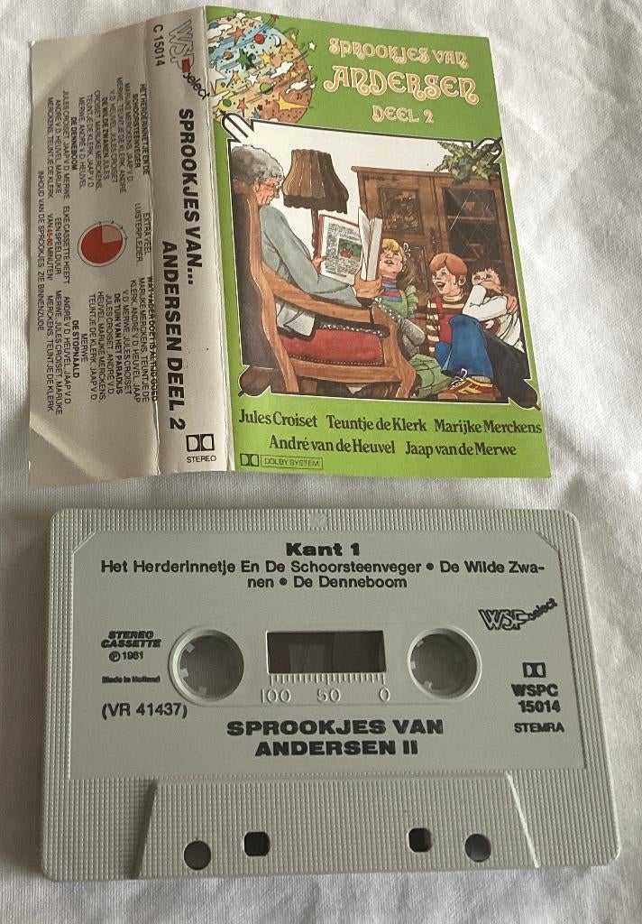 Sprookjes van Andersen deel 2 MC, Cd's en Dvd's, Gebruikt, Kinderen en Jeugd, 1 bandje, Ophalen of Verzenden