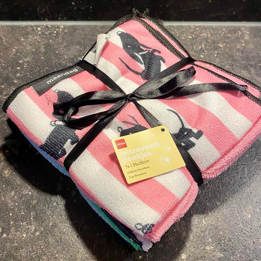 Hema Microvezeldoekjes Takkie en Siepie - 7 stuks, Ophalen of Verzenden, Nieuw