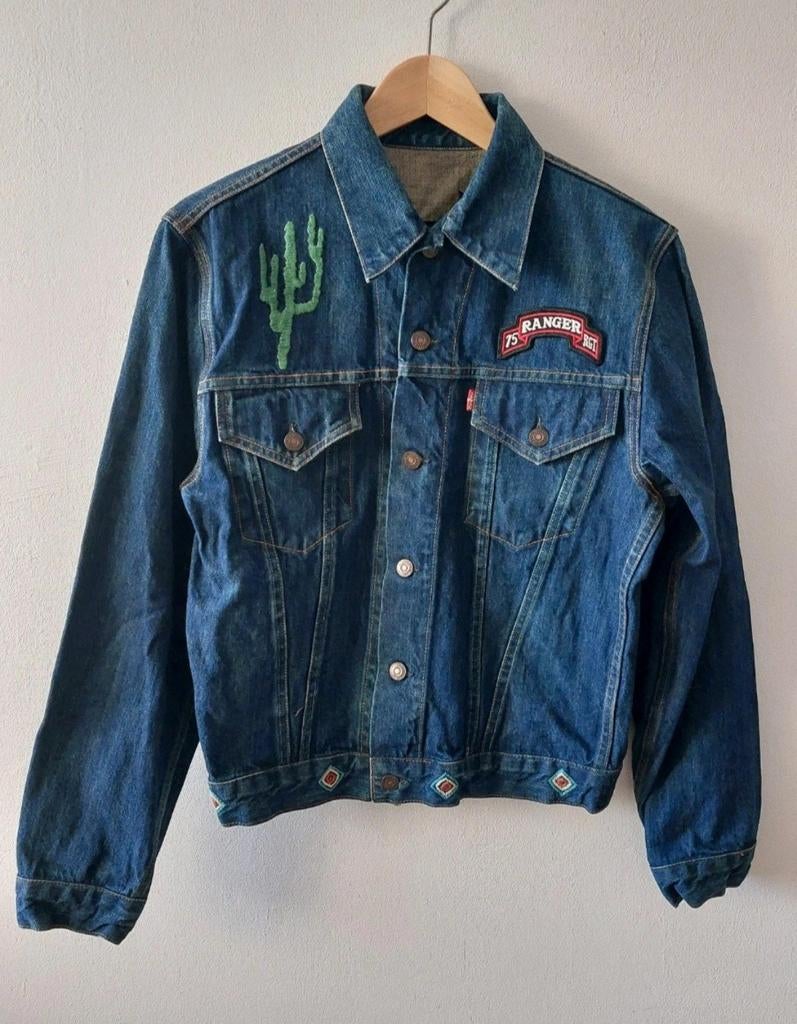 Levis Vintage Clothing Wildcat Tiger big E denim jacket S, Kleding | Heren, Jassen | Zomer, Gedragen, Maat 46 (S) of kleiner, Blauw