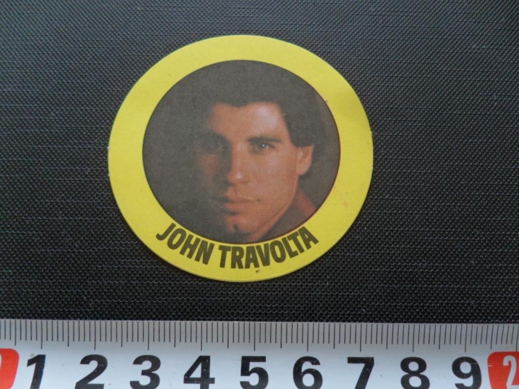 sticker 076 john travolta, Verzamelen, Ophalen, Zo goed als nieuw