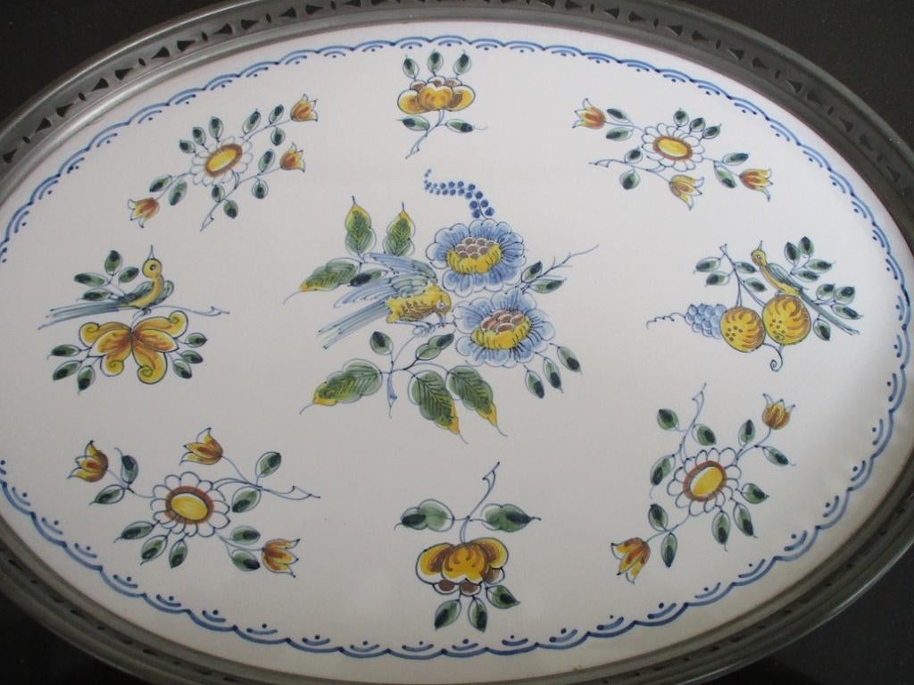 Dienbladen delfst,west raven, Ophalen of Verzenden