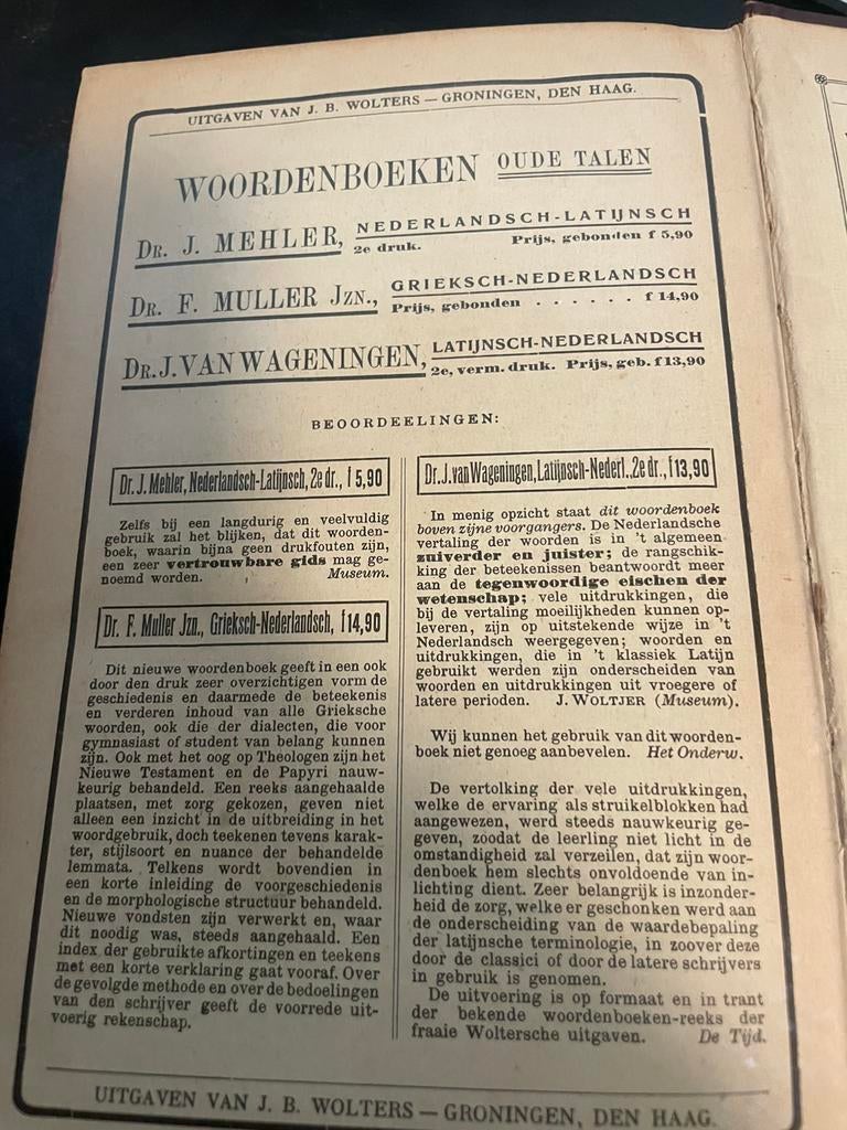 Antiek ??? uit 1919, Ophalen of Verzenden, Alpha, Gelezen, Niet van toepassing