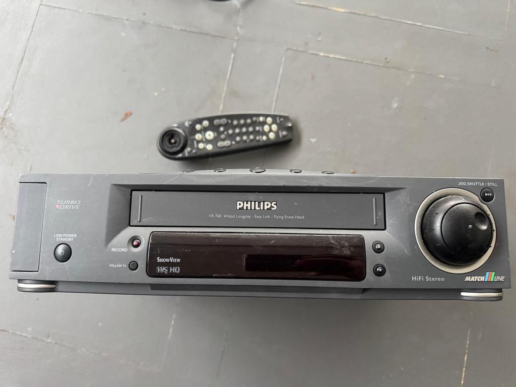 Vintage Philips Videorecorder, Ophalen, Gebruikt, VHS-speler of -recorder
