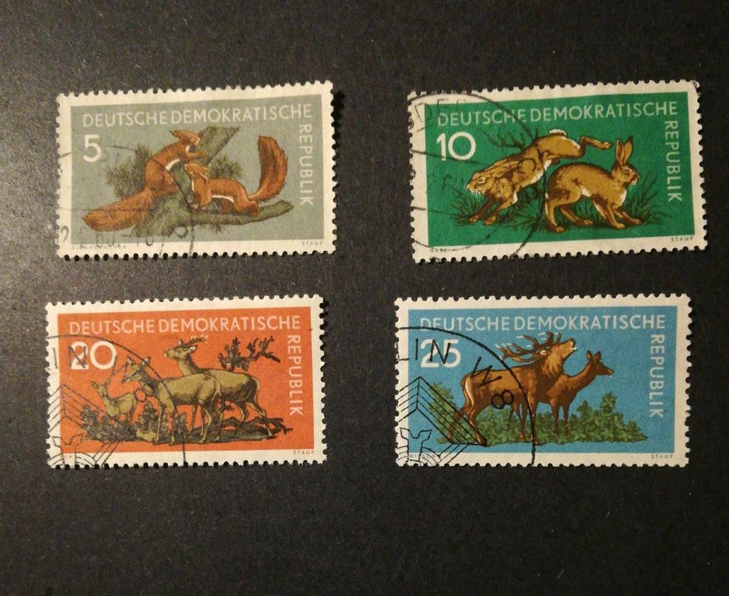 DDR 1959 Michel 737 tm 740, Ophalen of Verzenden, DDR