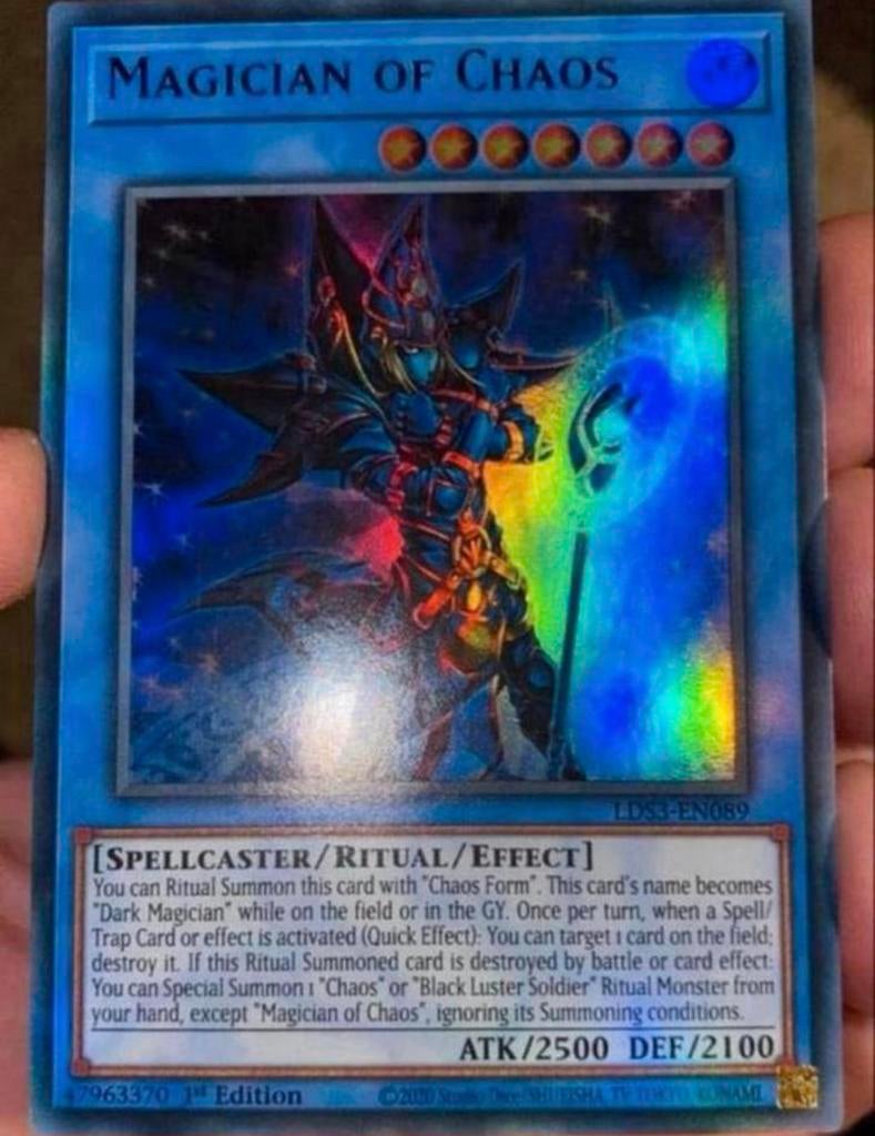 Yu-Gi-Oh! Magician of Chaos LDS3 1st Edition M/NM !, Hobby en Vrije tijd, Verzamelkaartspellen | Yu-gi-Oh!, Ophalen of Verzenden