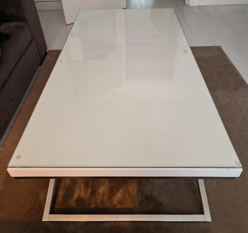 Salontafel hoogglans, Ophalen, Gebruikt, 100 tot 150 cm, 50 tot 100 cm