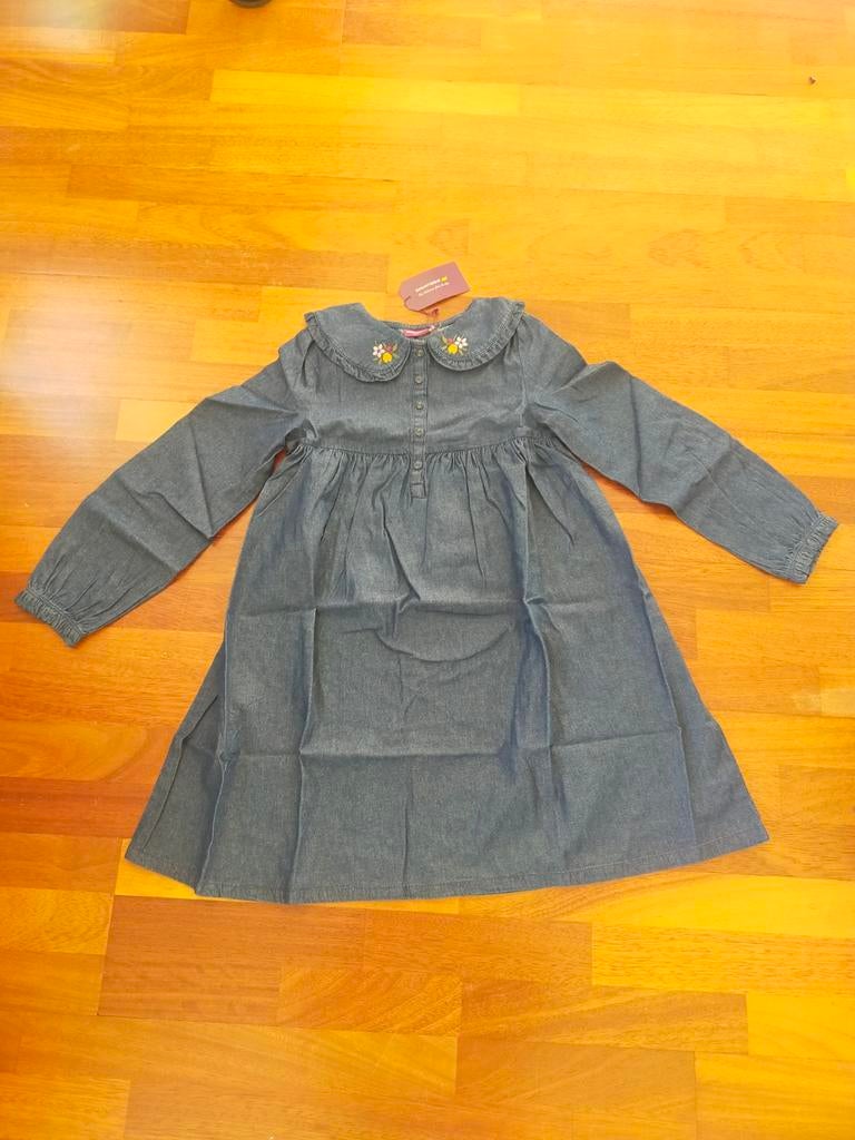 Sergent Major Dinemette Spijkerstof Blauw 140/10A, Meisje, Nieuw, Ophalen of Verzenden, Jurk of Rok