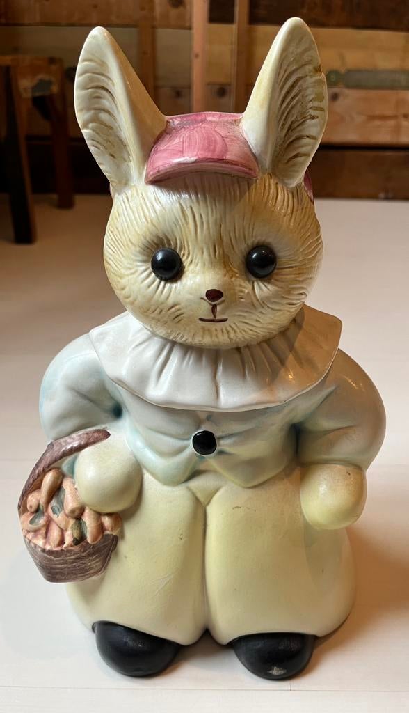 Vintage Konijn koektrommel, Ophalen of Verzenden, Zo goed als nieuw