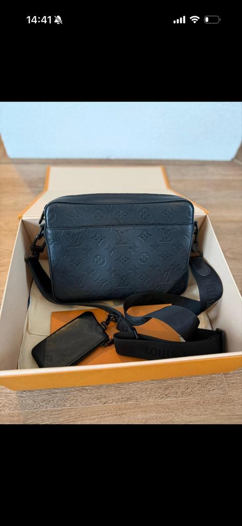 Louis Vuitton duo messenger tas, Overige merken, Zwart, Ophalen of Verzenden, Zo goed als nieuw