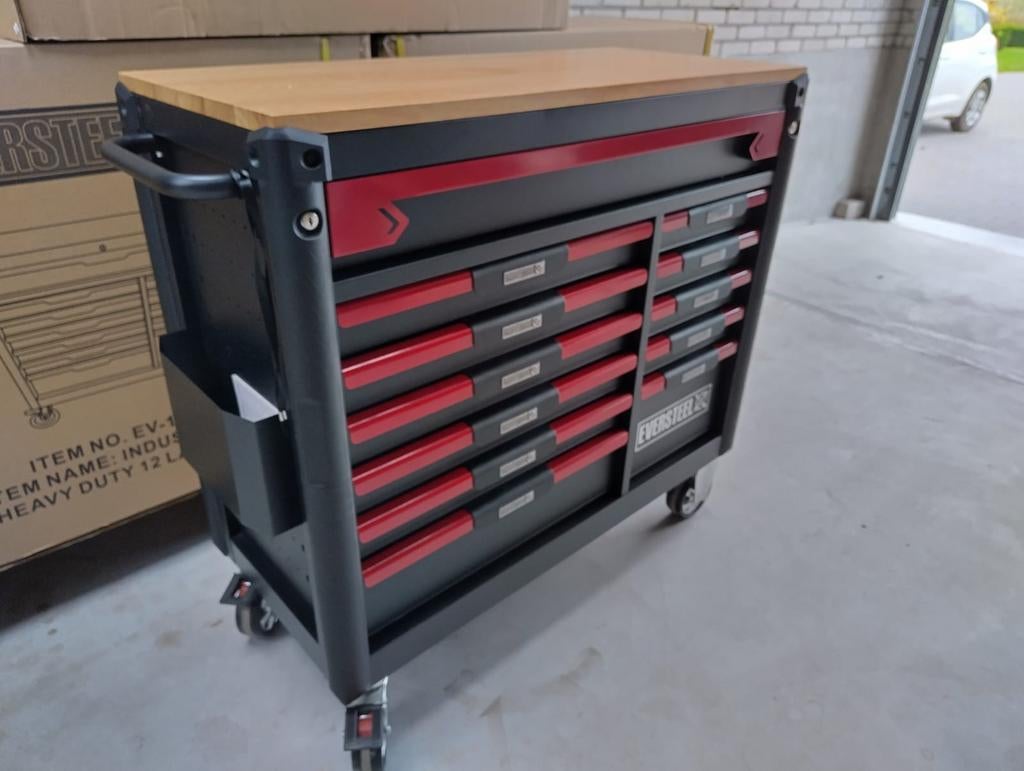 eversteel gereedschapwagen 12 laden 10 gevuld, Ophalen of Verzenden, Gevuld, Nieuw