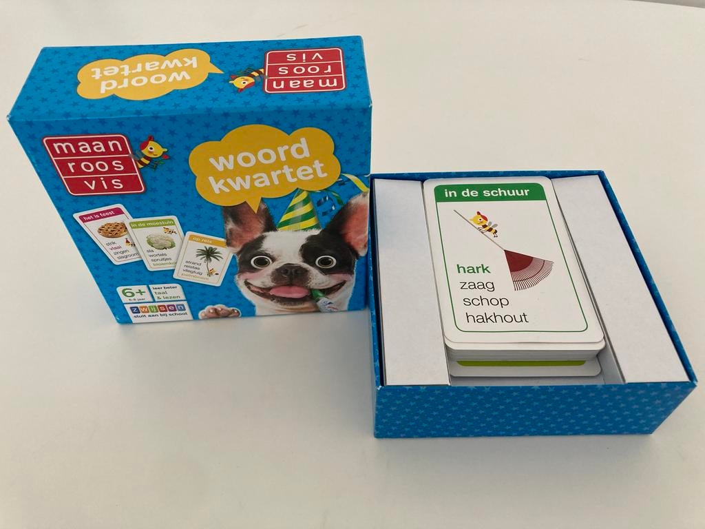 Woordkwartet Maan Roos Vis - Tilburg, Ophalen of Verzenden, Zo goed als nieuw