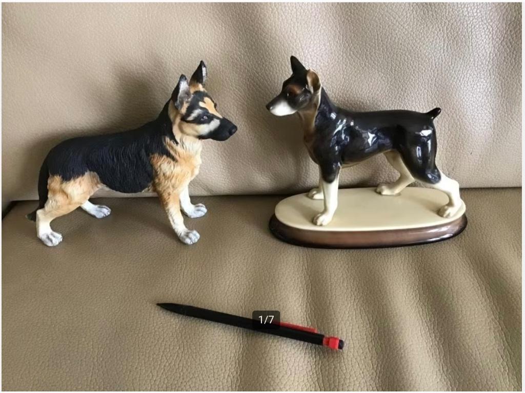 Beelden honden herder dobermann setter terriër, Ophalen of Verzenden, Zo goed als nieuw, Dier