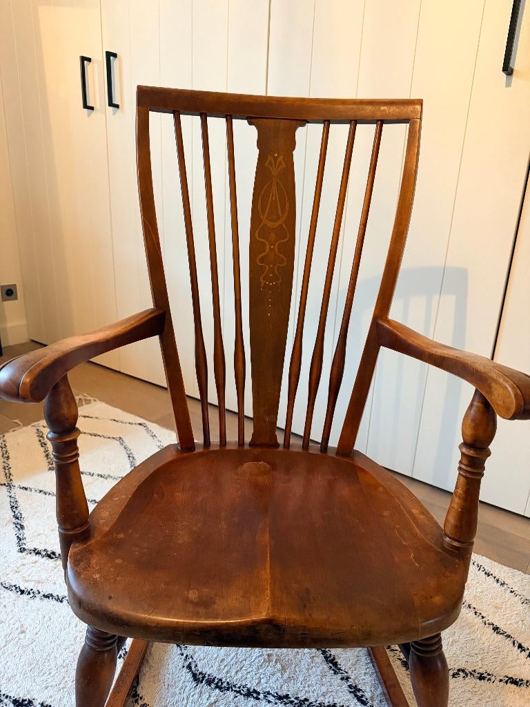 Windsor schommelstoel, Antiek en Kunst, Ophalen