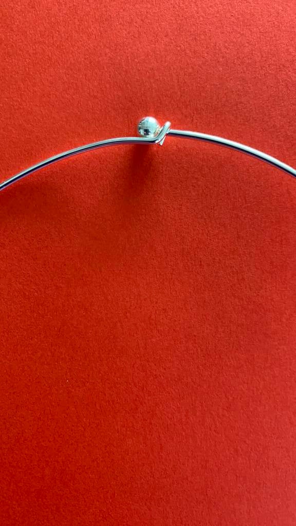 Zilveren spang - 43 cm - Nieuw, Ophalen of Verzenden, Nieuw, Zilver