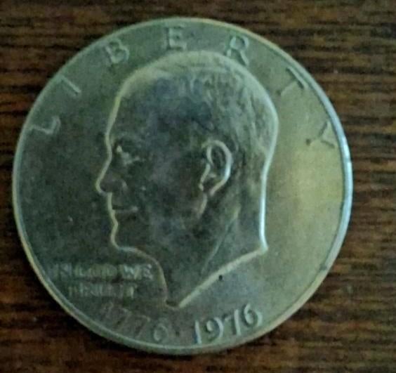 1976 Eisenhower Dollar, Postzegels en Munten, Ophalen of Verzenden, Noord-Amerika, Losse munt, Zilver