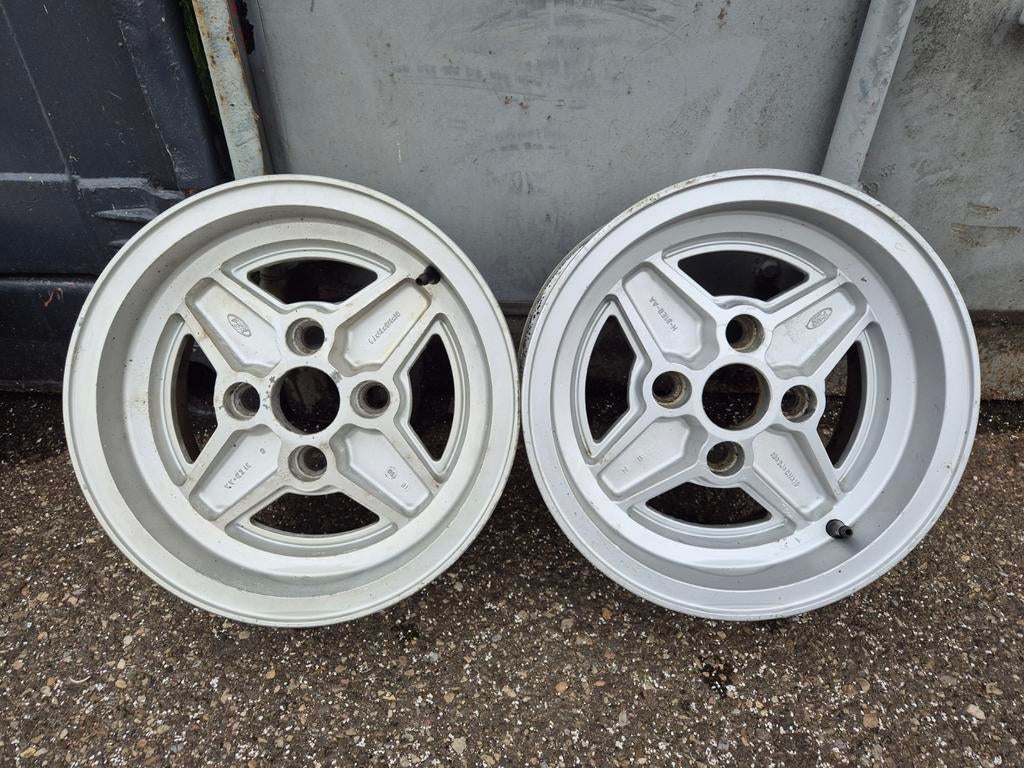Ford Capri Laser MK3 velgen ATS 2x/opel 15 inch/saab 16 inch, Ophalen, Zomerbanden, Velg(en)