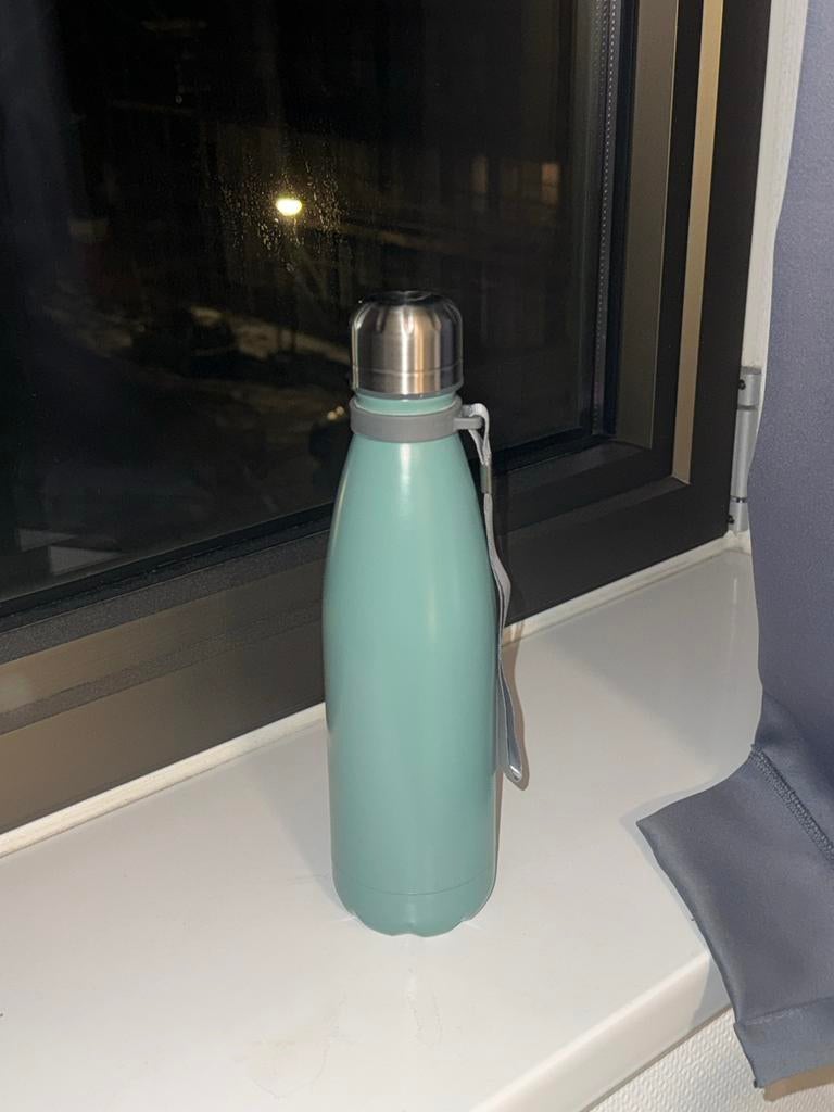 Waterfles - Mintgroen, Ophalen of Verzenden, Zo goed als nieuw