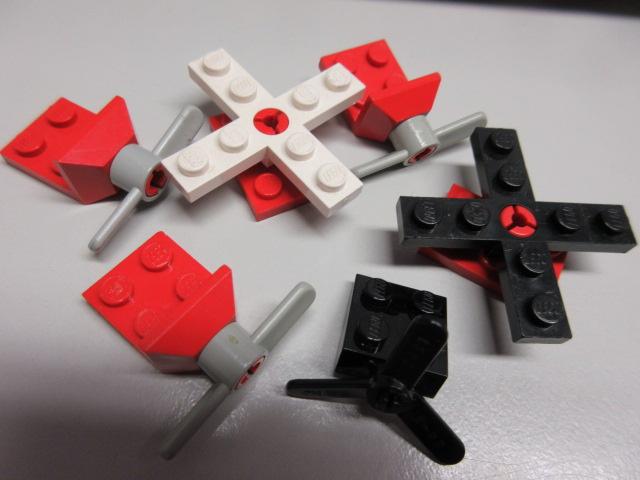 nr. 7625 Propellers, vliegtuigonderdelen., Ophalen of Verzenden, Zo goed als nieuw, Complete set, Lego
