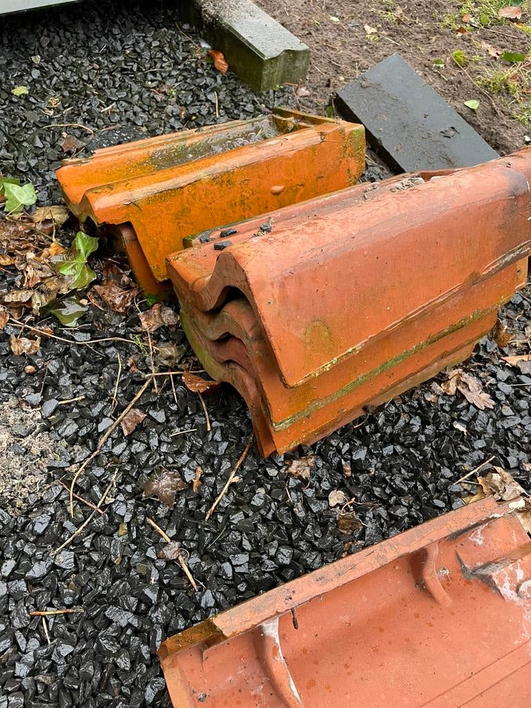 Russel Tiglia kantpan, Gebruikt, Steen of Klei, Ophalen of Verzenden, 15 m² of meer