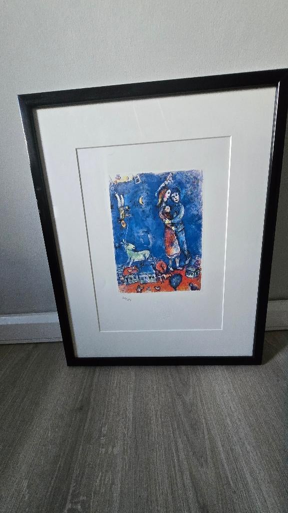 Marc chagall DREAM DANCER 1985 modern, Antiek en Kunst, Ophalen