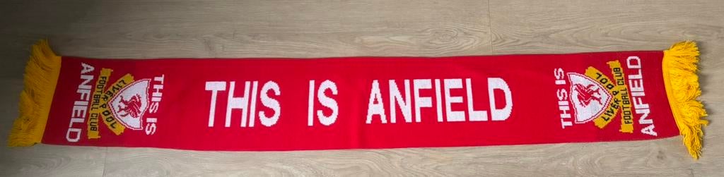 Liverpool sjaal, Ophalen of Verzenden, Zo goed als nieuw, Buitenlandse clubs, Vaantje of Sjaal