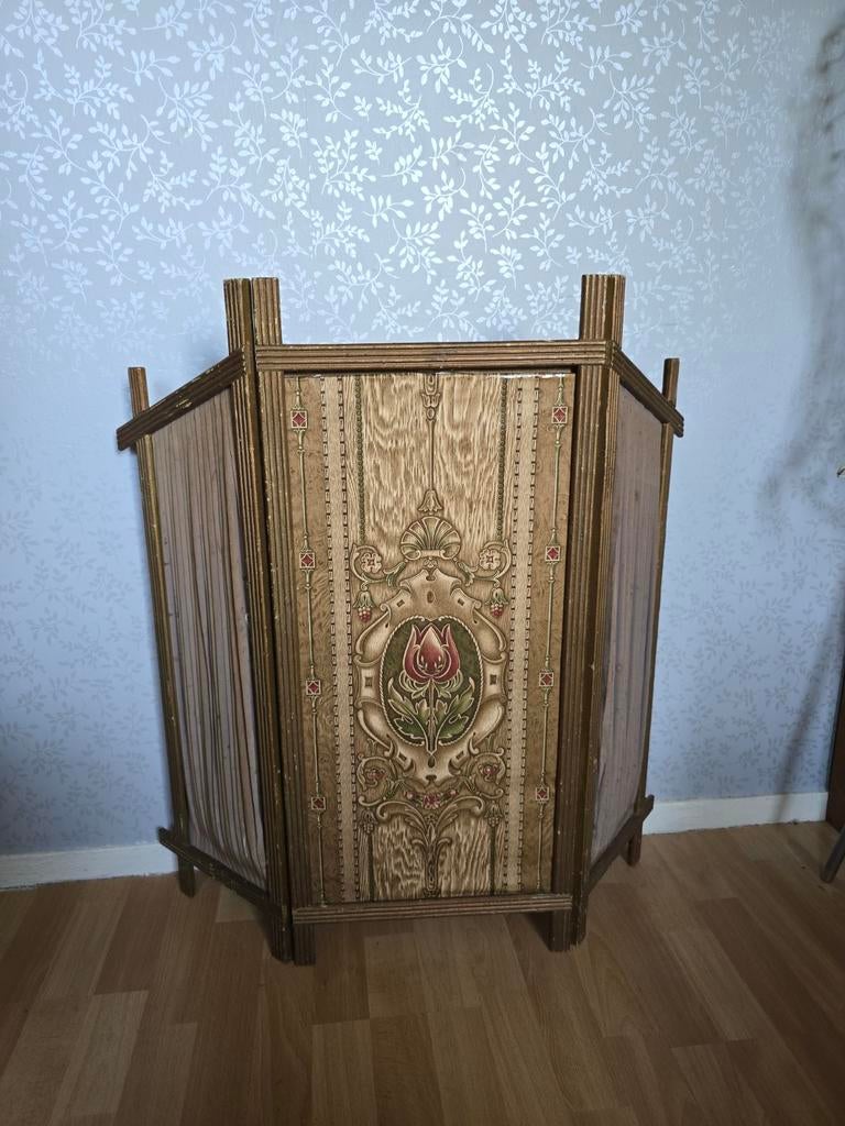 Klein antiek kamerscherm haardscherm, Antiek en Kunst, Antiek | Woonaccessoires, Ophalen of Verzenden
