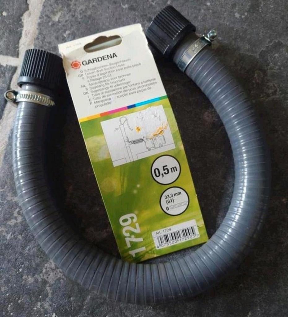 GARDENA Aanzuigslang voor bronnen (type 1729), NIEUW!, Tuin en Terras, Tuinslangen, Ophalen of Verzenden, Nieuw, Overige typen