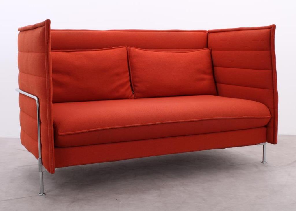 Vitra | Alcove | bank | Oranje, 150 tot 200 cm, Tweepersoons, 75 tot 100 cm, Ophalen of Verzenden