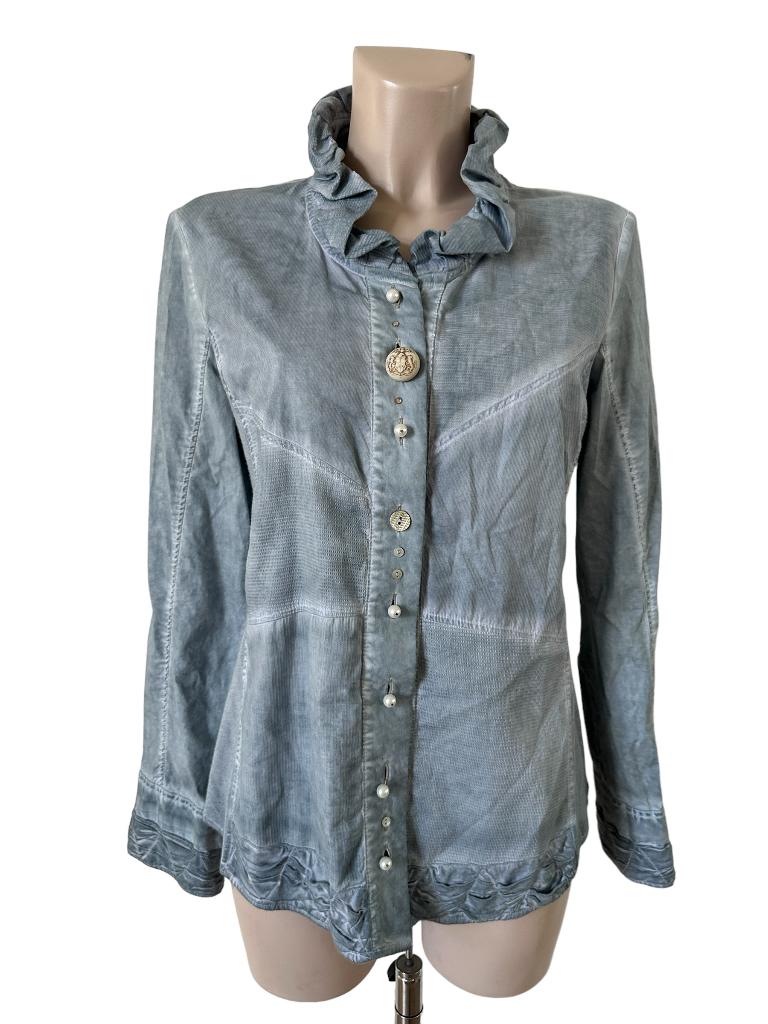 Elisa Cavaletti blouse M, Blauw, Ophalen of Verzenden, Zo goed als nieuw