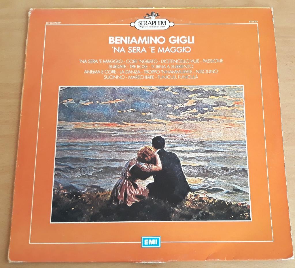 Beniamino Gigli ‎– 'Na Sera 'E Maggio - Lp is krasloos, Opera of Operette, Ophalen of Verzenden, Zo goed als nieuw, Romantiek