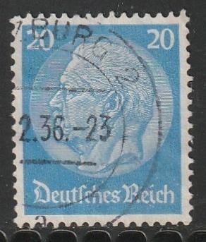 Rijk 1933 521x Hindenburg 20p, Gest, Postzegels en Munten, Postzegels | Europa | Duitsland, Ophalen of Verzenden, Overige periodes