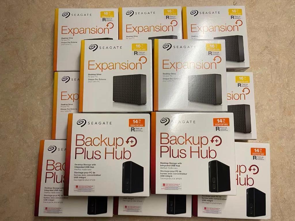 16TB en 14TB Seagate Harde schijven hard disk Sata 3,5inch, Computers en Software, Harde schijven, Zo goed als nieuw, Desktop