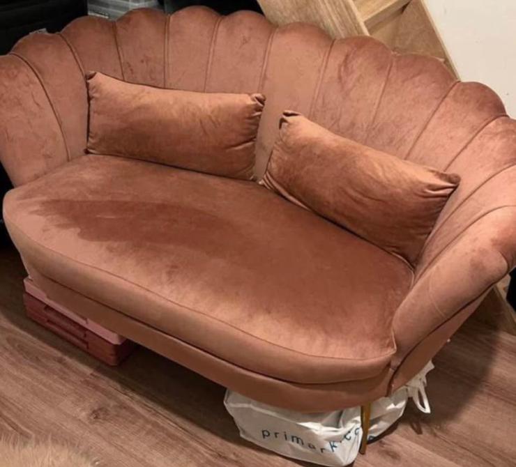 Roze bank, Ophalen of Verzenden, Zo goed als nieuw, 75 tot 100 cm, Driepersoons