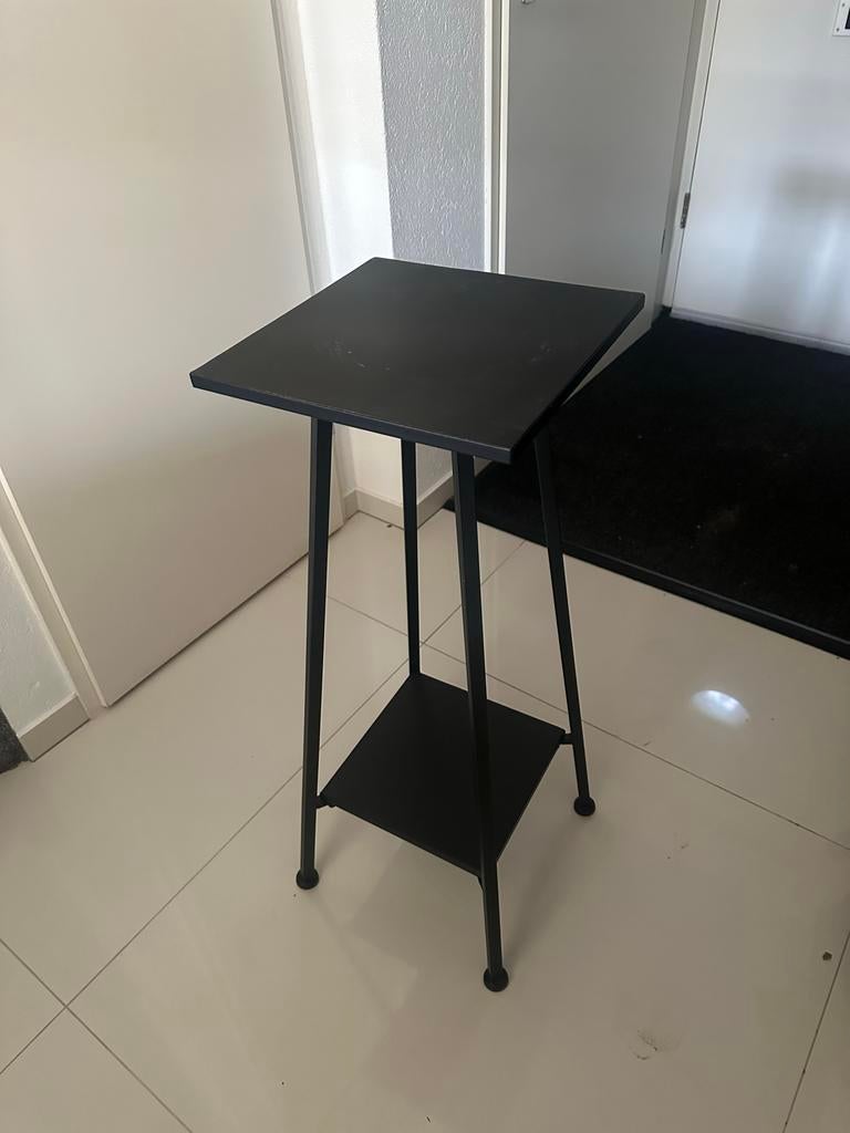 Plantentafel, Huis en Inrichting, Tafels | Bijzettafels, Minder dan 55 cm, Gebruikt, Metaal of Aluminium, Vierkant