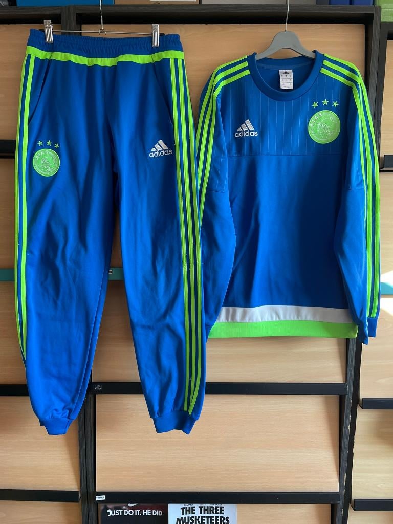 Ajax Adidas Trainingspak Blauw Maat S, Blauw, Ophalen of Verzenden, Zo goed als nieuw, Adidas