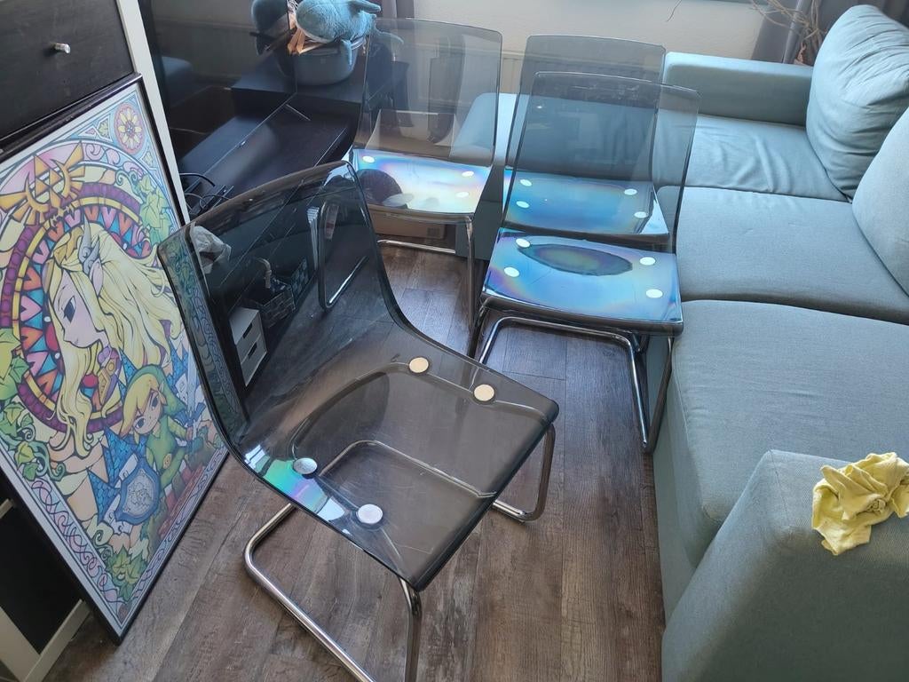 4 Ikea stoelen Tobias, Huis en Inrichting, Ophalen