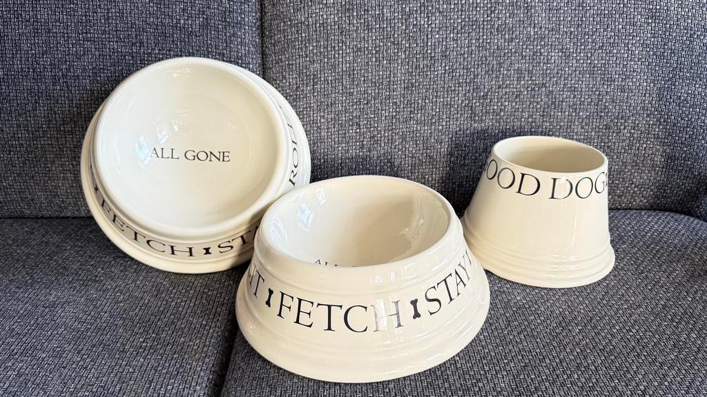 Boston warehouse hondenvoer / waterbakken en koekjespot, Ophalen of Verzenden, Zo goed als nieuw